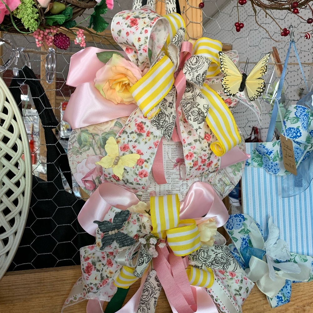 Pink and Yellow Ribbon Party Decorations